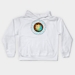 Sun Moon Zodiac Astrological Horoscope Kids Hoodie